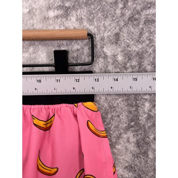 Pink Banana Print Men's Athletic Shorts - Picture 3 of 7